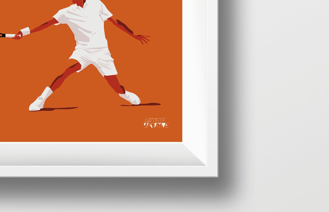 Poster „Tennisspieler“.