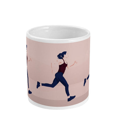 Tasse ou mug de course "Une femme qui court" - Personnalisable