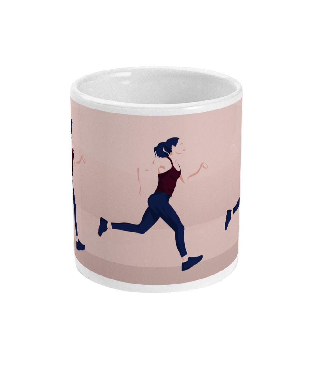 Running cup or mug "A woman who runs" - Customizable