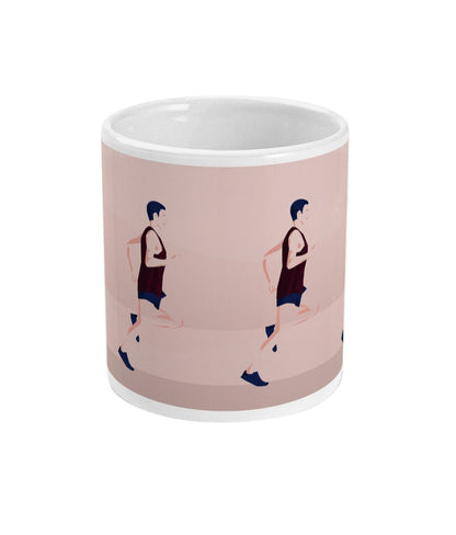 Tasse ou mug running "Un homme qui cout" - Personnalisable