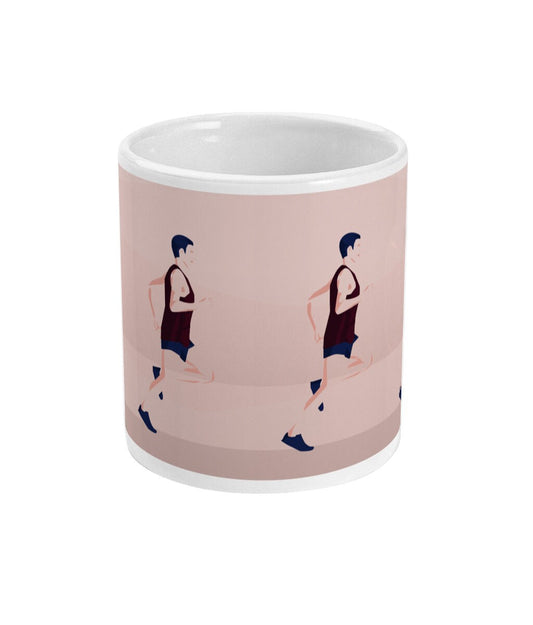 Tasse ou mug running "Un homme qui cout" - Personnalisable
