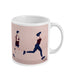 Tasse ou mug running "Un homme et une femme qui courent" - Personnalisable