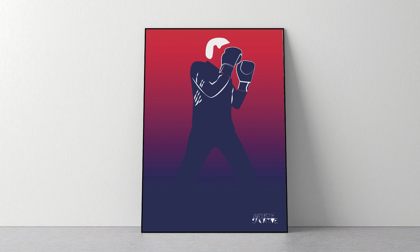 Affiche boxing "Sur le ring"