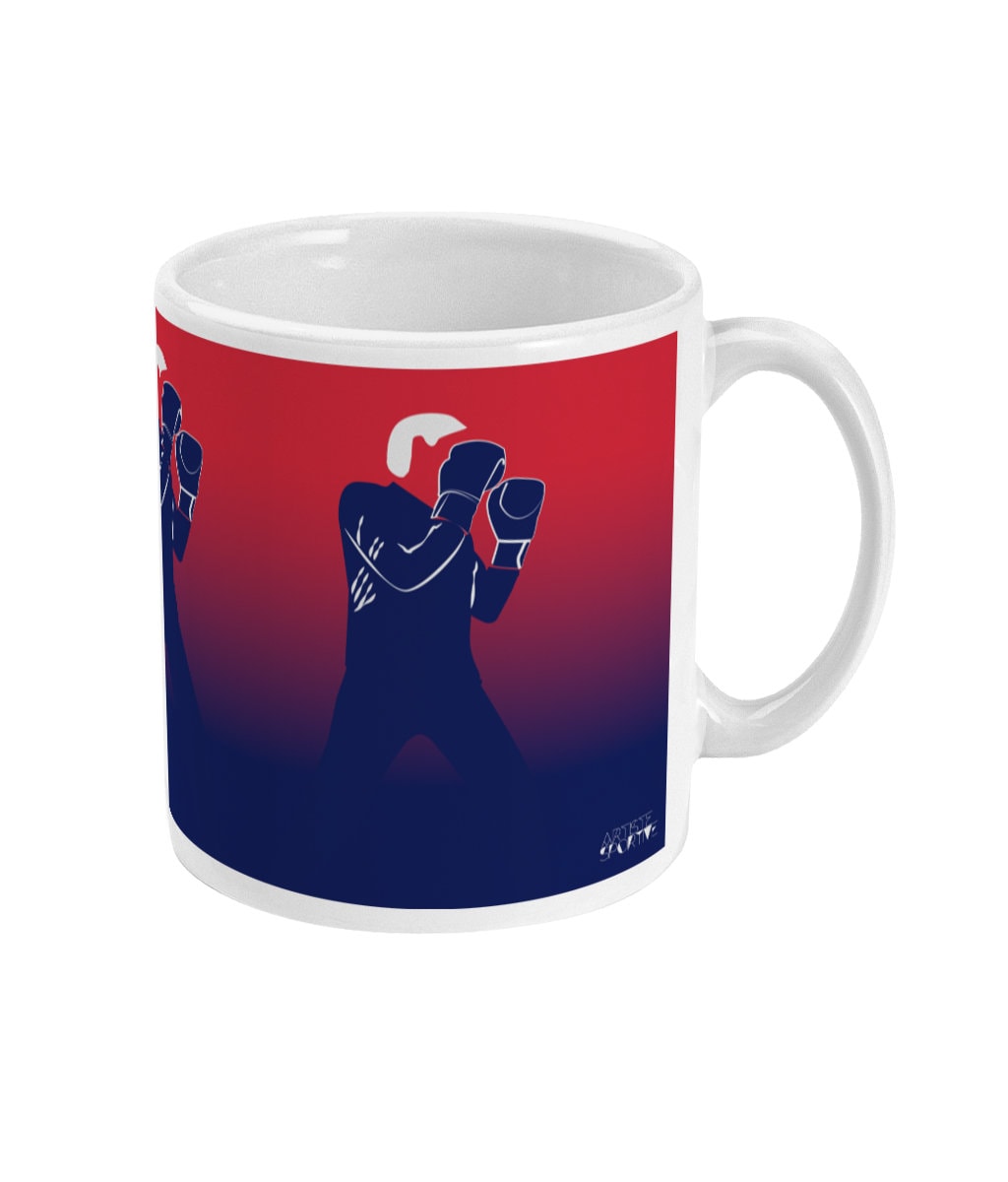 Boxing/boxing cup or mug "On the ring" - Customizable