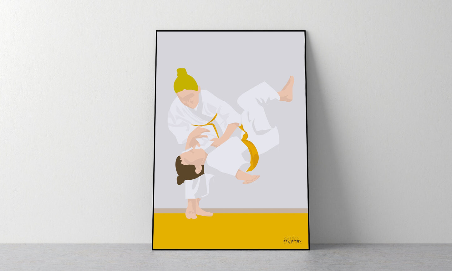 Judo-Poster „Jeanne die Judoka“