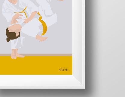 Judo-Poster „Jeanne die Judoka“