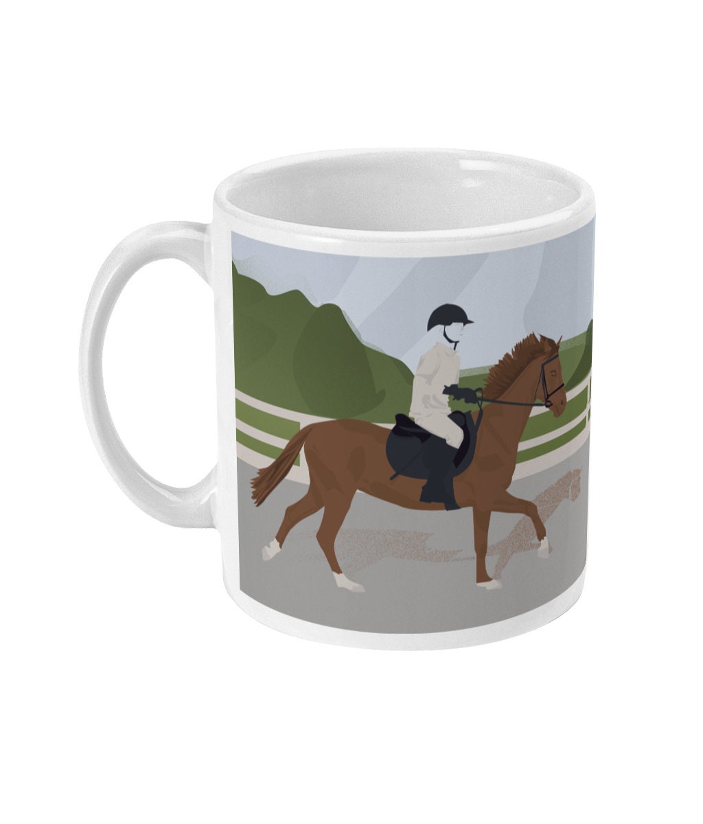 Horse riding cup or mug "On the Horse" - Customizable