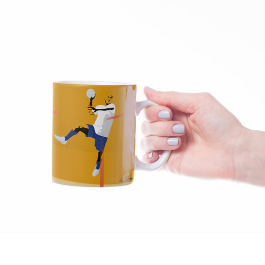 Handball cup or mug "Martin the handball player" - Customizable