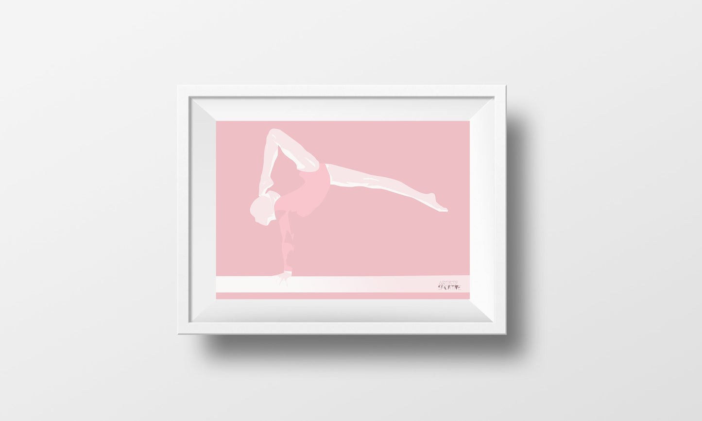 Affiche Gymnastique "Latika la gymnaste"