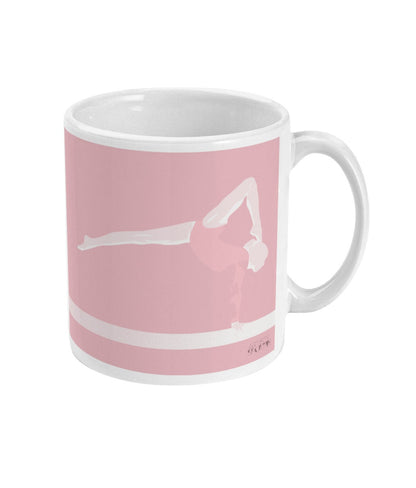 Tasse ou mug Gymnastique rose "Latika la gymnaste" - Personnalisable