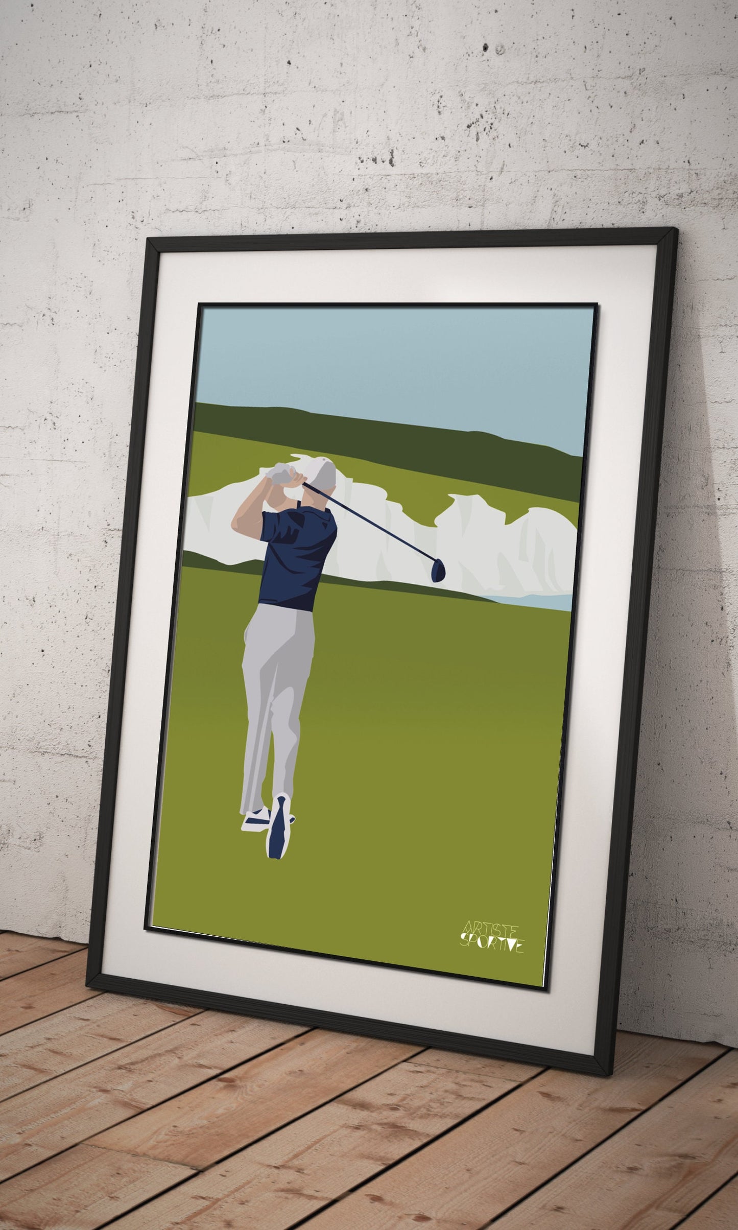 Affiche "Golf au Seven Sisters"