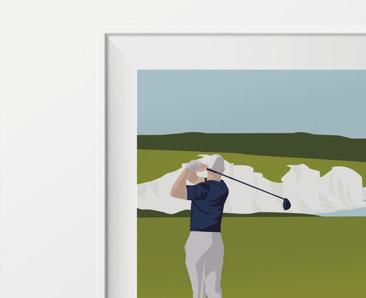 “Golf at Seven Sisters” poster