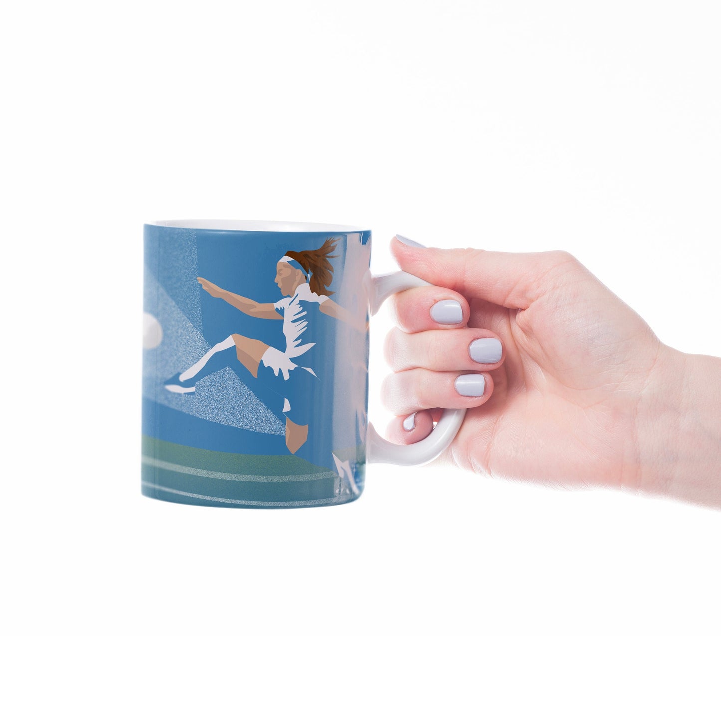 Tasse ou mug "Joueuse de football" - Personnalisable