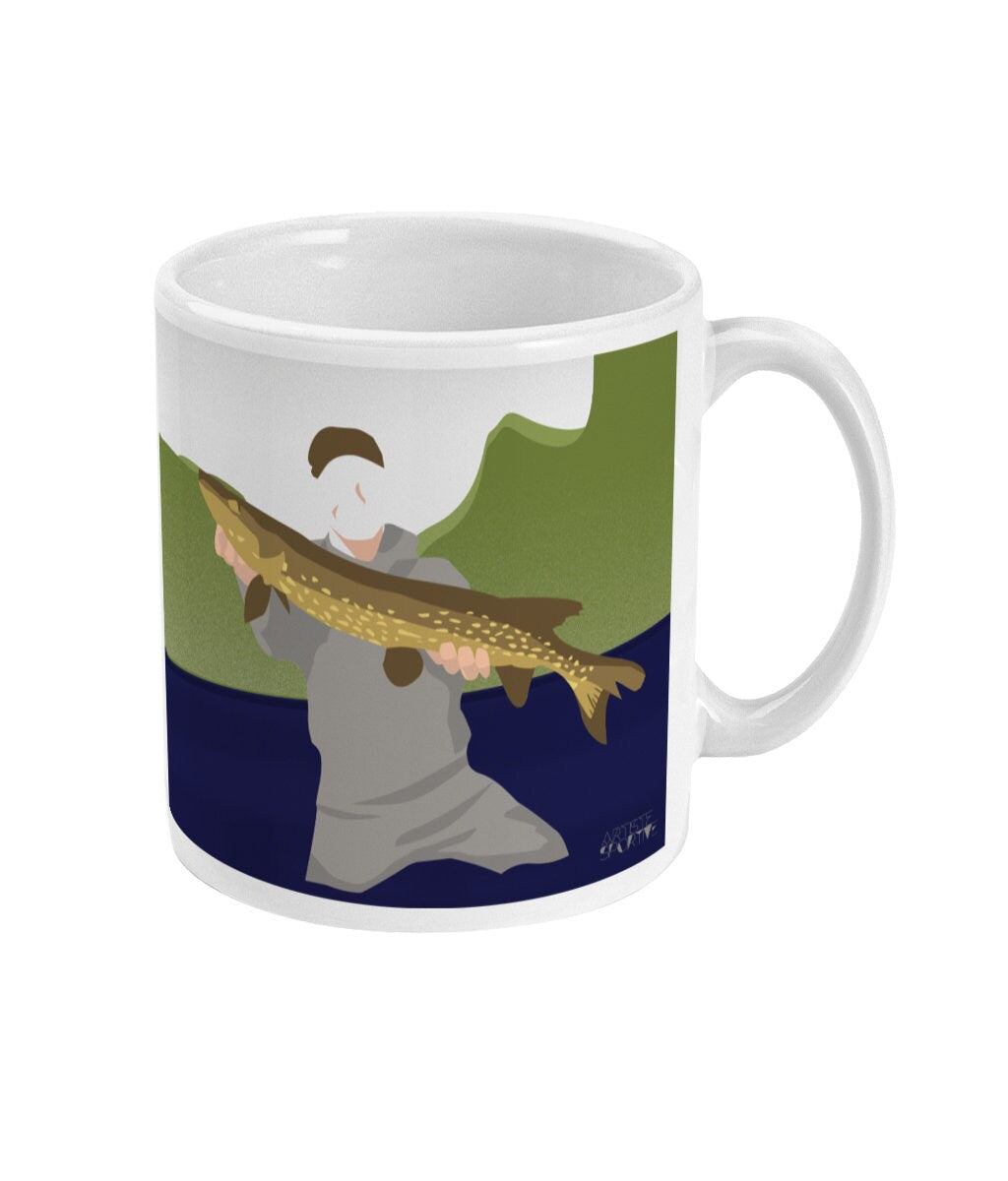 Tasse ou mug de pêche "Antoine le pêcheur" - Personnalisable