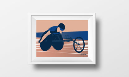 „Paralympics“ Paralympics-Leichtathletik-Plakat