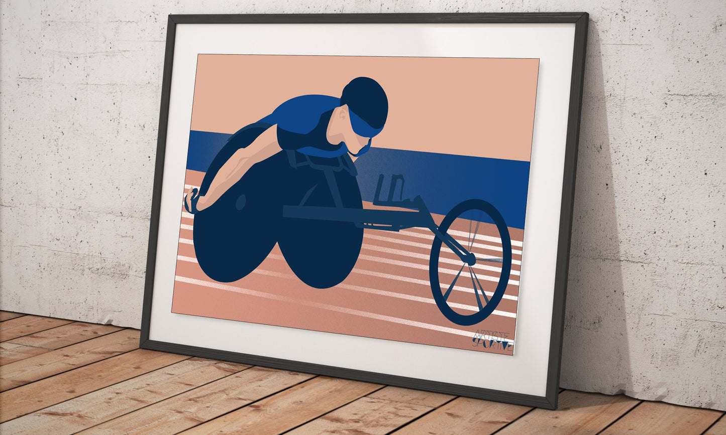 „Paralympics“ Paralympics-Leichtathletik-Plakat