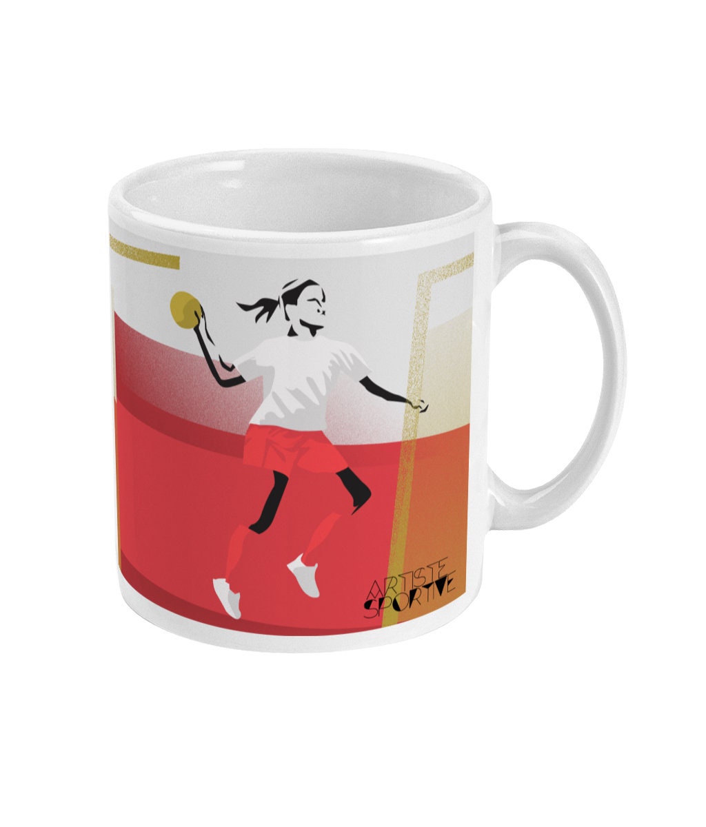 Tasse ou mug Handball "La Handballeuse" - Personnalisable