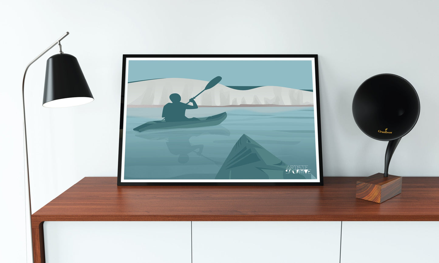 Kanu-Kajak-Poster „Walk at Beachy Head“