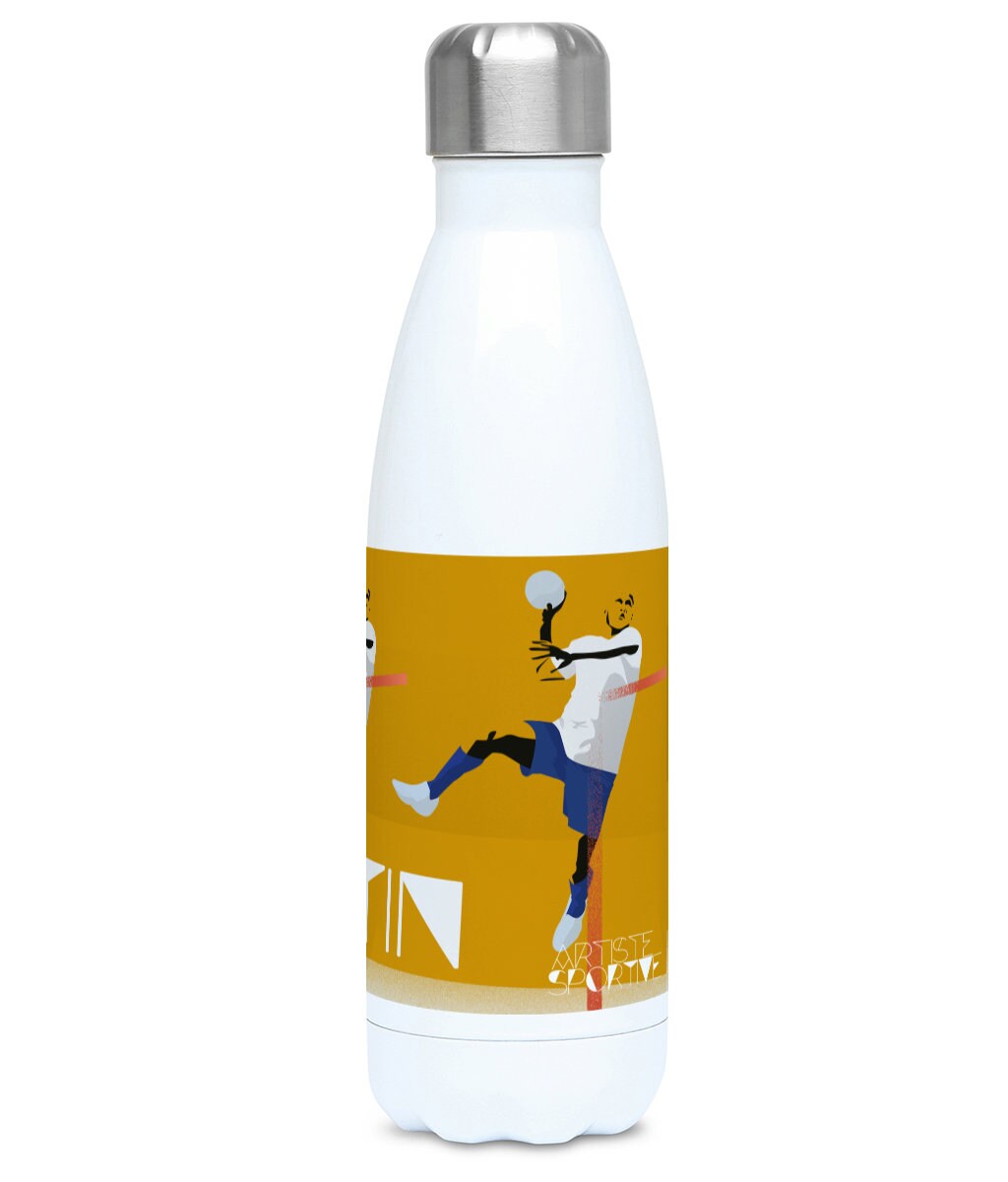 Men's handball insulated bottle "Martin the handball player" - Customizable