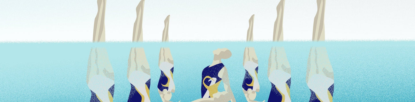Synchronschwimmbecher zum Personalisieren | Poster Synchronschwimmen | Sportkünstler
