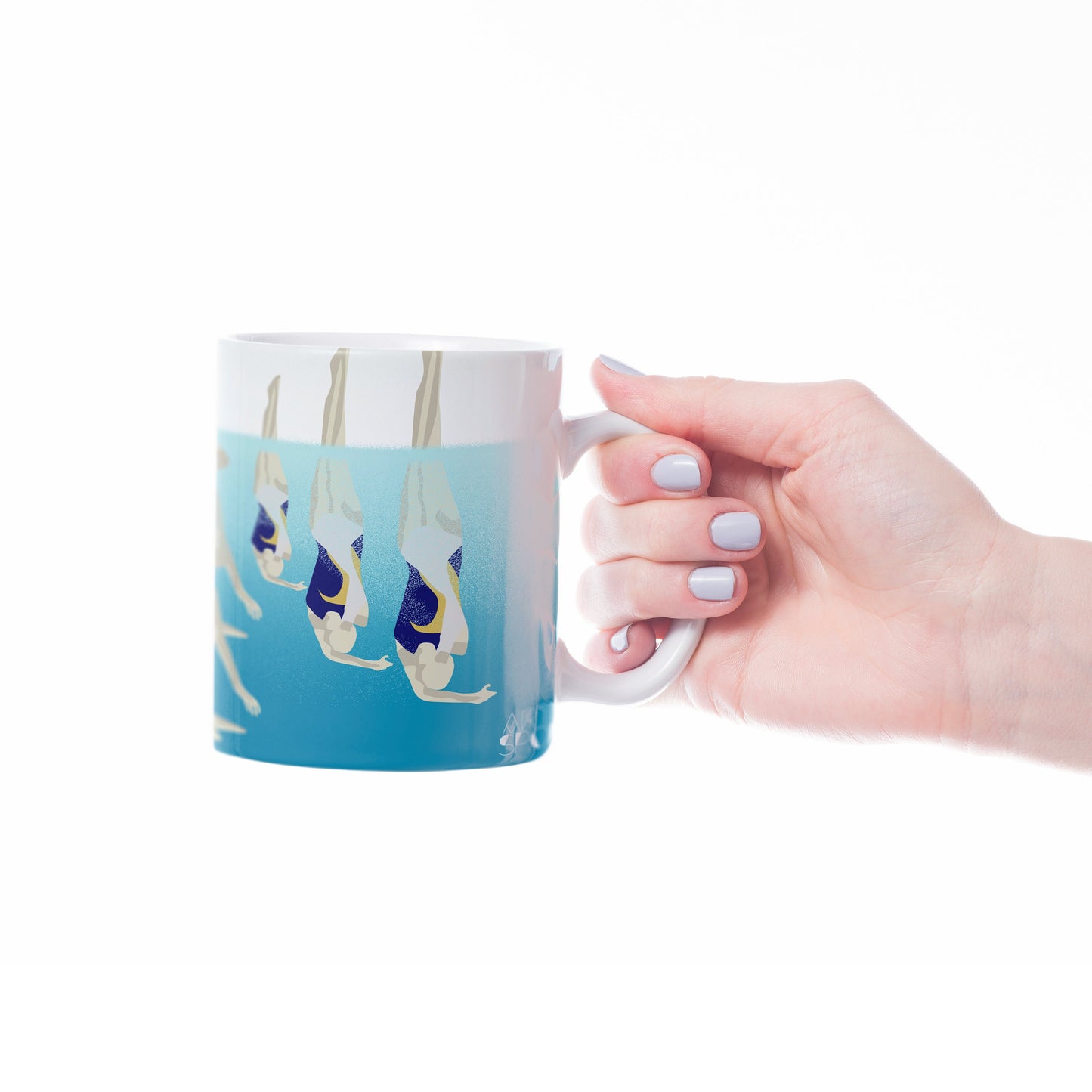 Synchronized swimming mug to personalize | Synchronized swimming poster | Sports Artist