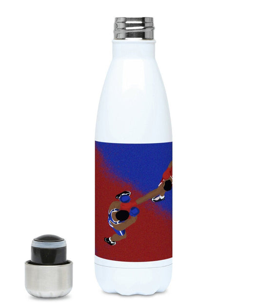 Insulated boxing bottle "Boxing view from above" - ​​Customizable