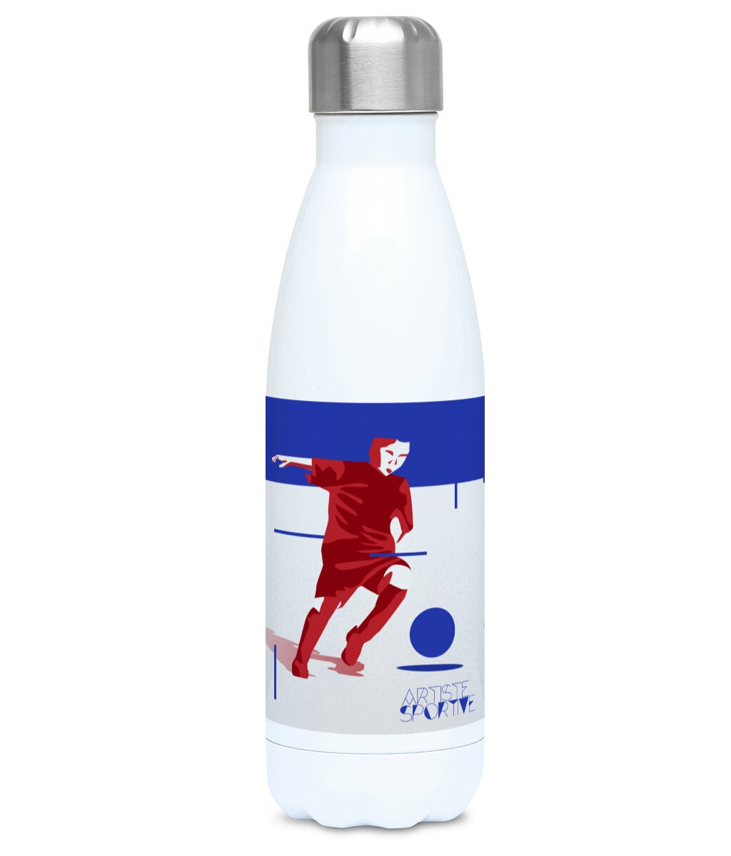 Kinder-Fußball-Isolierflasche „L'enfant footballeux“ – anpassbar