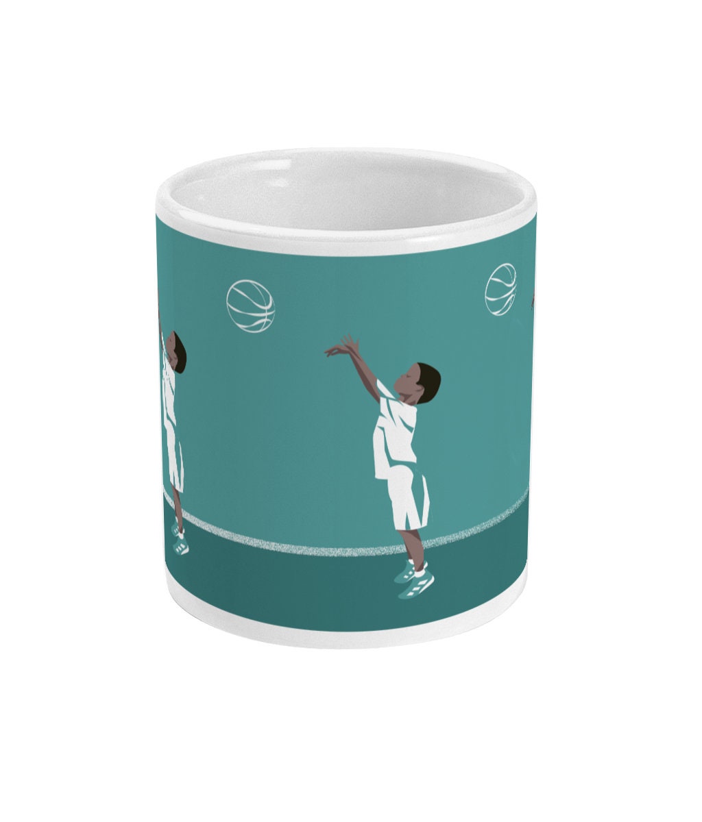 Basketball cup or mug "The boy who plays basketball" - Customizable