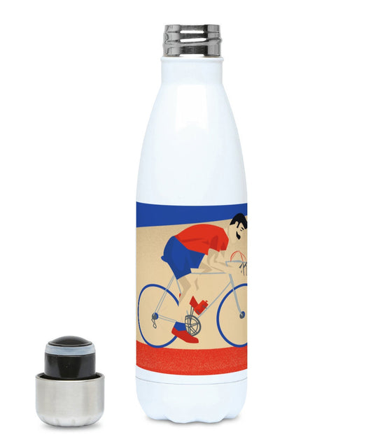 Fahrrad-Isolierflasche „Monsieur Vélo“ – anpassbar