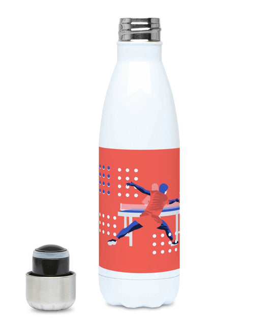 Ping-Pong-Isolierflasche „Orange Tischtennis“ – anpassbar