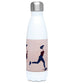 Insulated bottle Athletics race "A man and a woman running" - Customizable