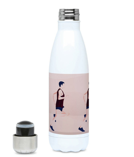 Insulated bottle Athletics race "A running man" - Customizable