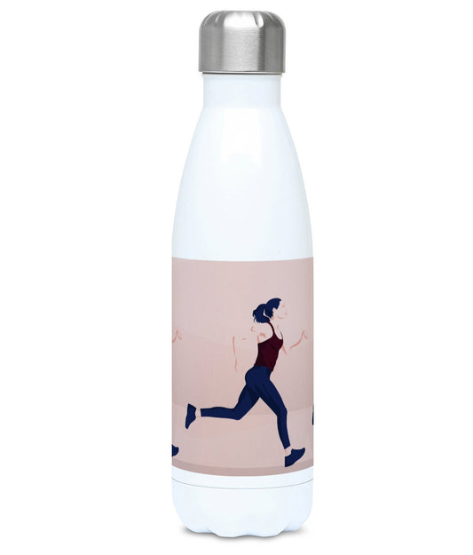 Insulated bottle Athletics race "A woman who runs" - Customizable