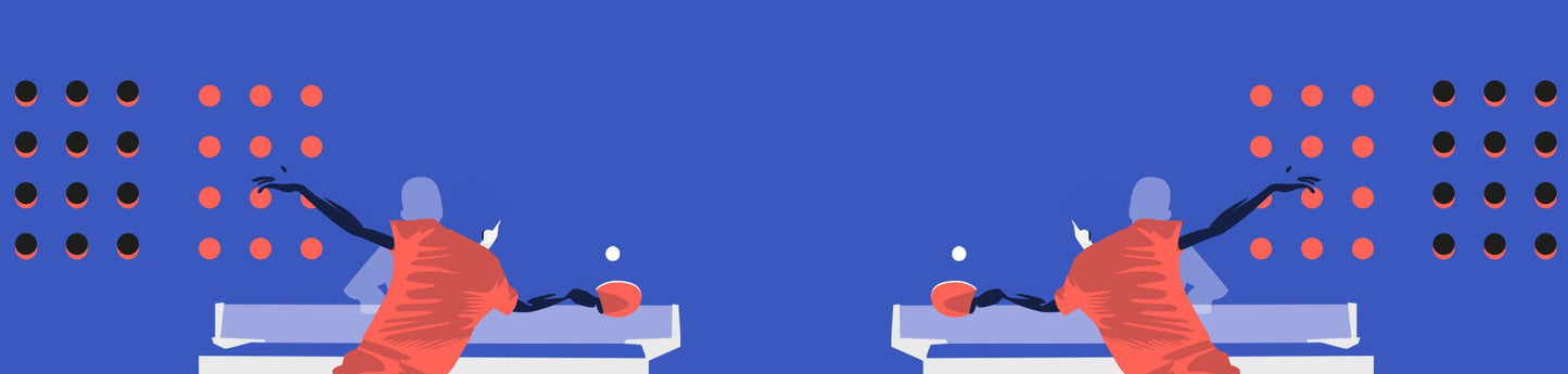 Gourde isotherme Ping Pong "Tennis de table en bleu violet" - Personnalisable