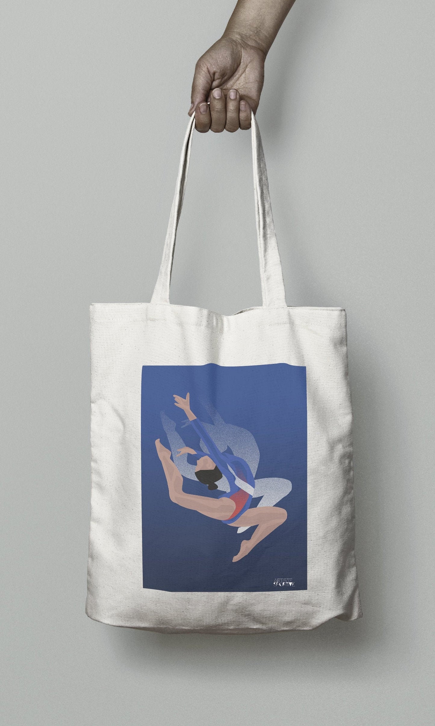 Tote bag or gymnastics bag "Tatiana the gymnast"