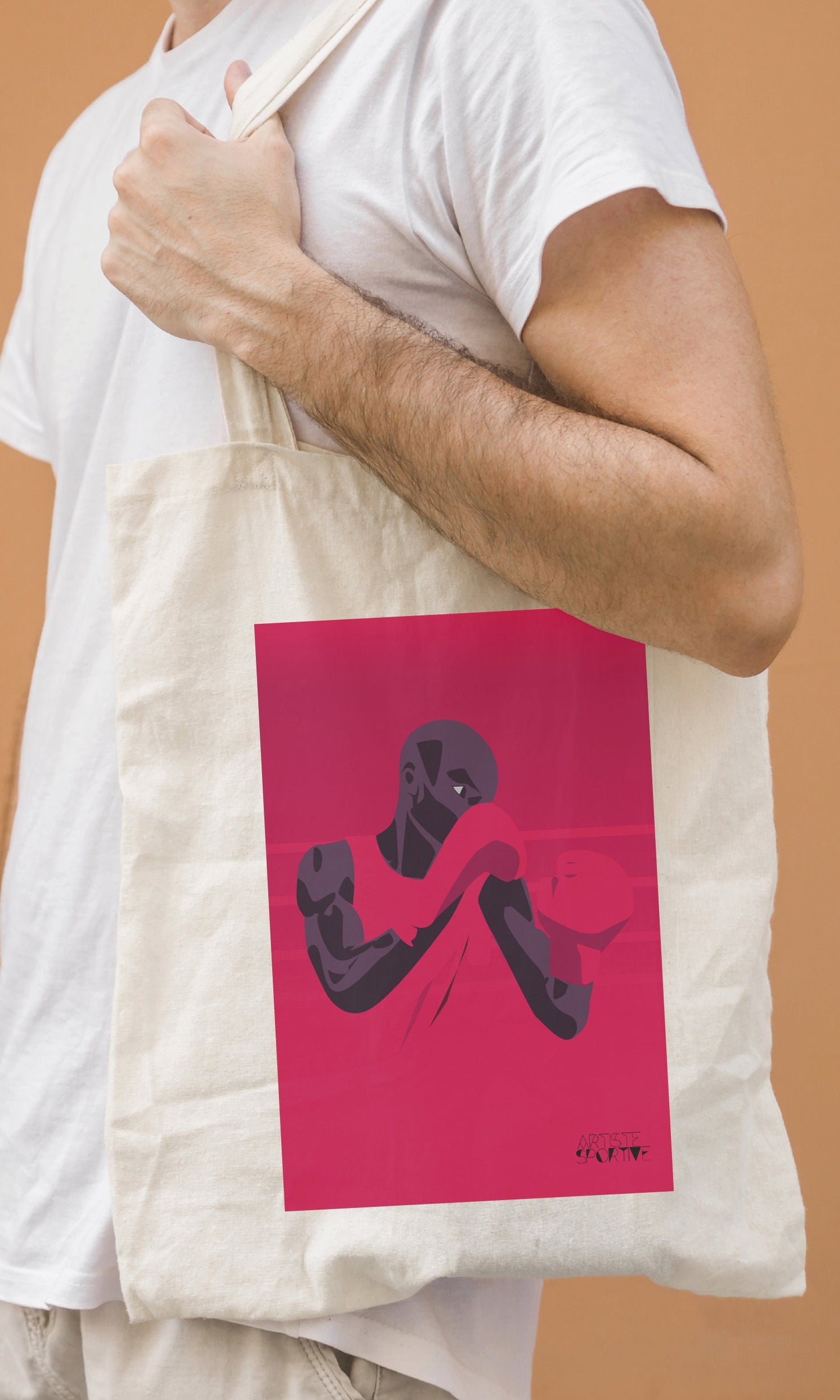Tote bag or boxing bag “The red boxer”