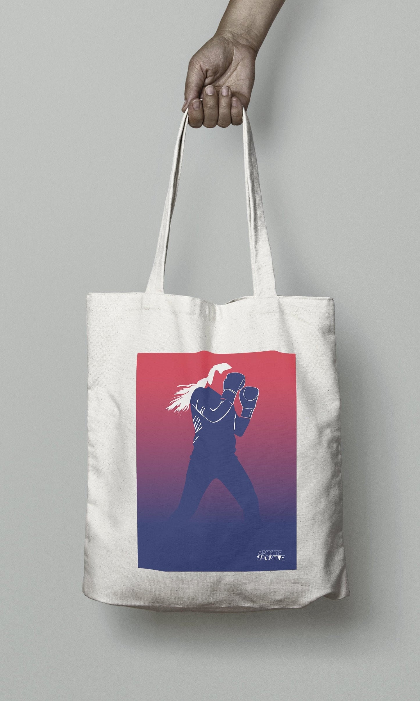 Tote bag or boxing bag "In the boxer's ring"