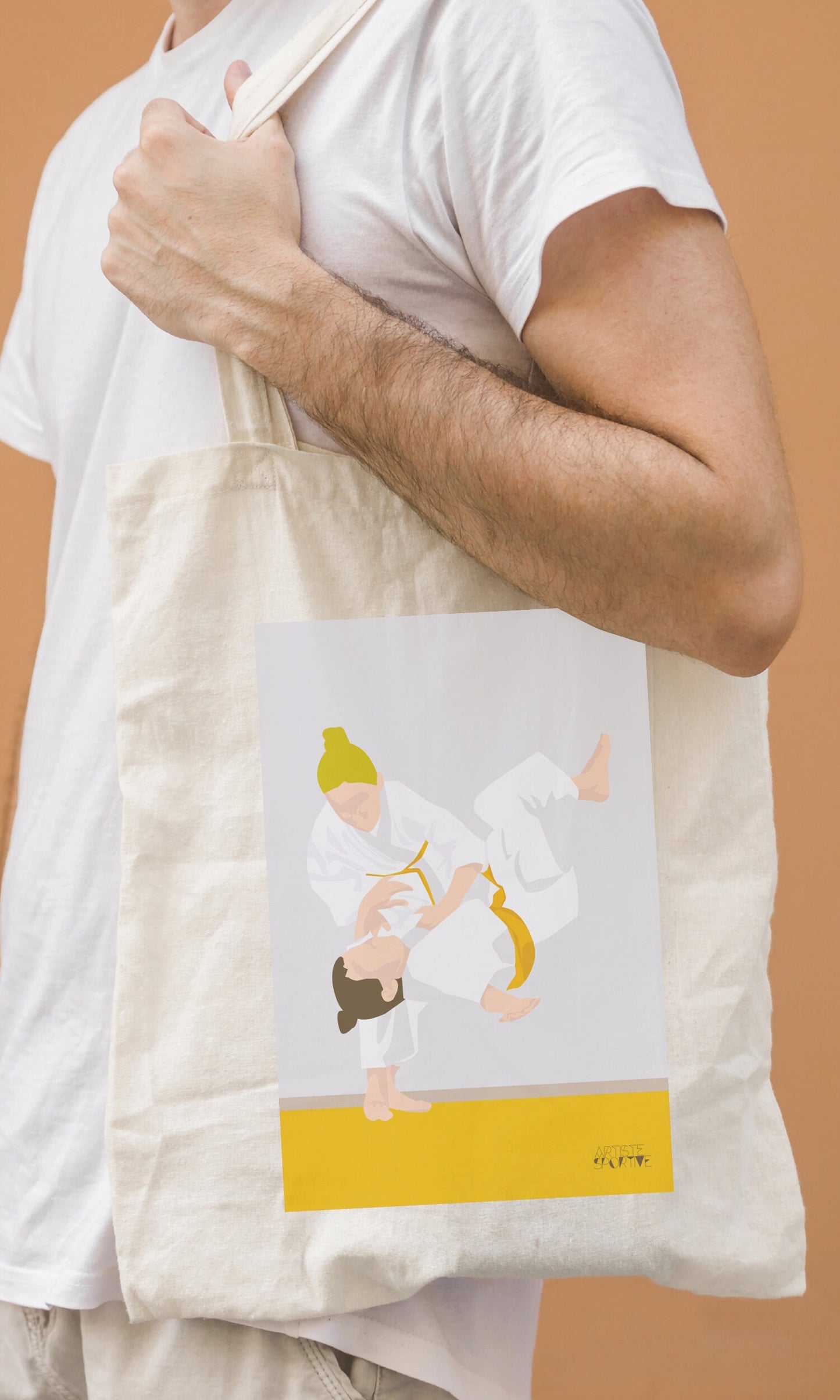 Tote bag ou sac judo "Jeanne la judoka"