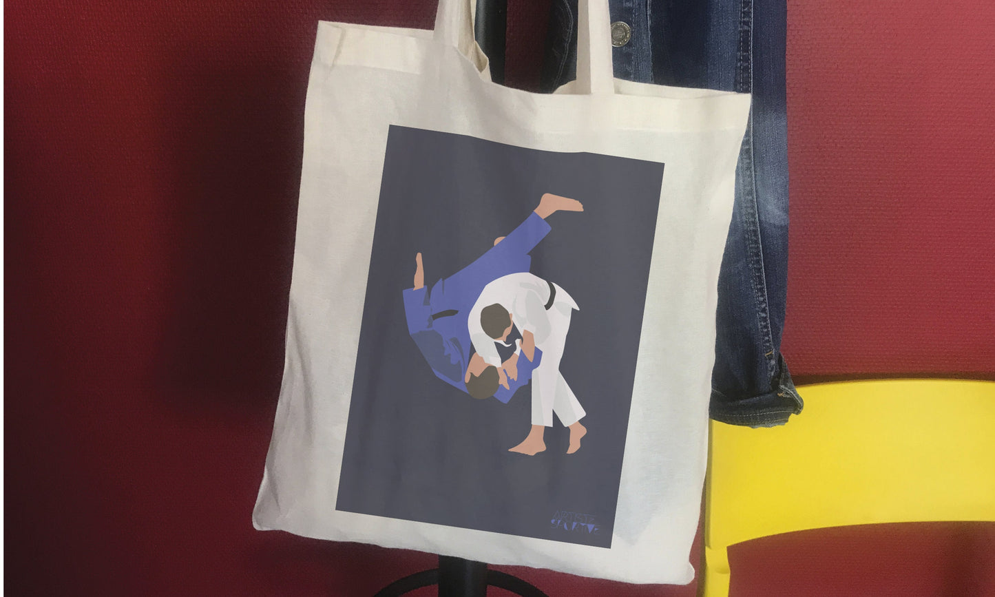 Tote bag ou sac judo "Le judoka"