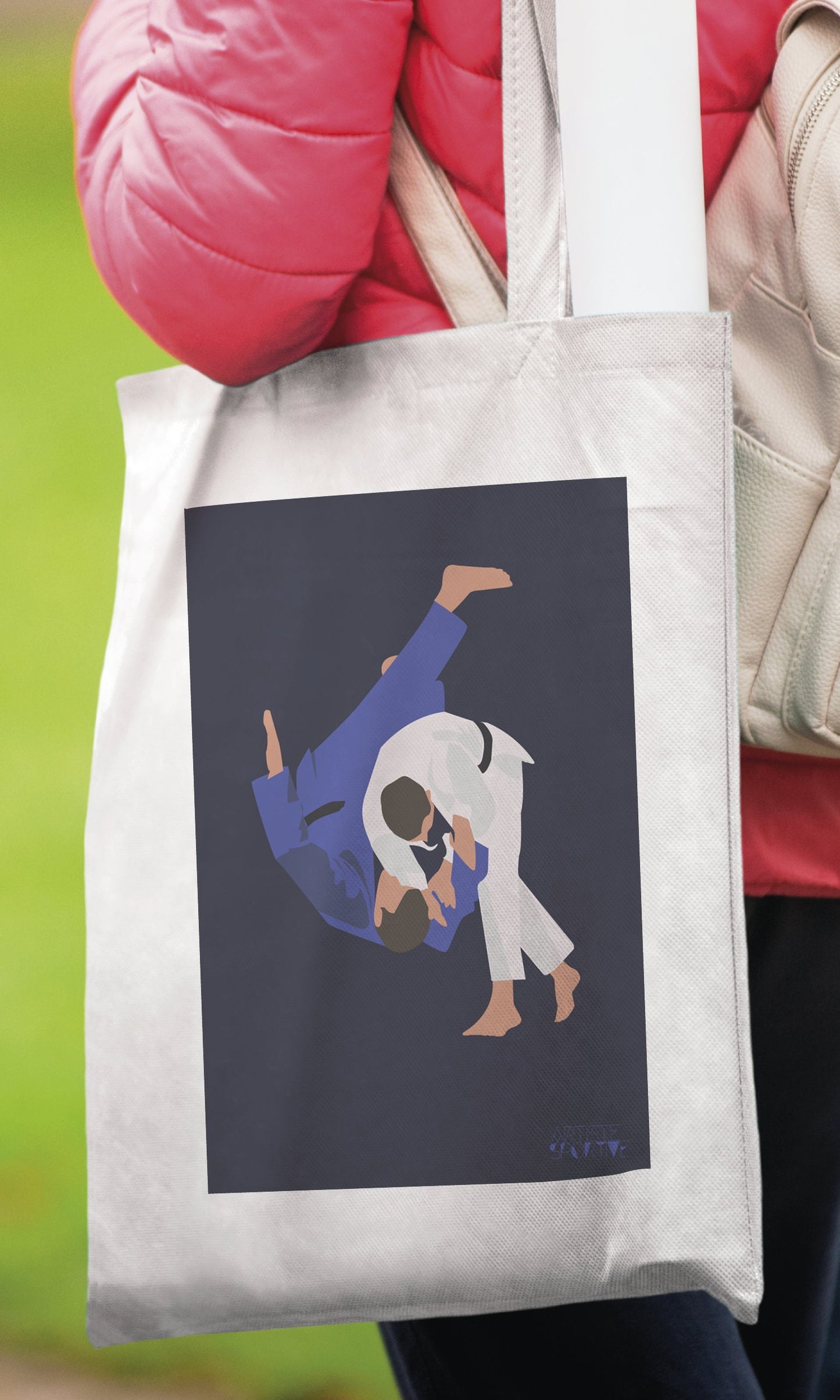 Tote bag or judo bag "The judoka"