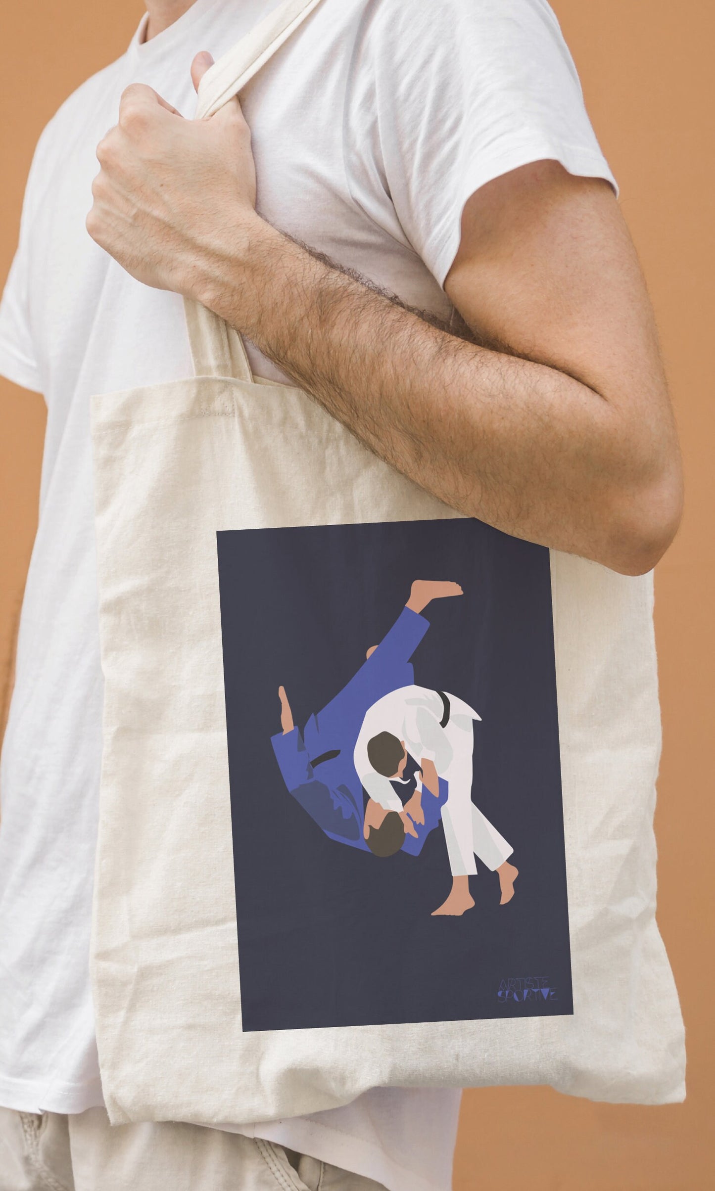 Tote bag or judo bag "The judoka"