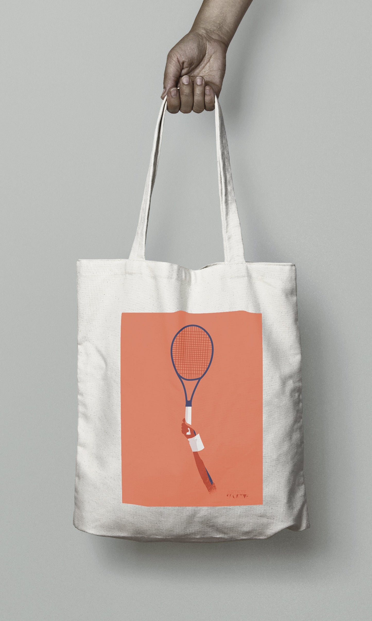 Tote bag ou sac " Raquette de Tennis "