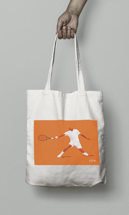 Tote bag ou sac "Joueur de Tennis"