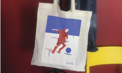 Tote bag ou sac football "Garçon footballeur"