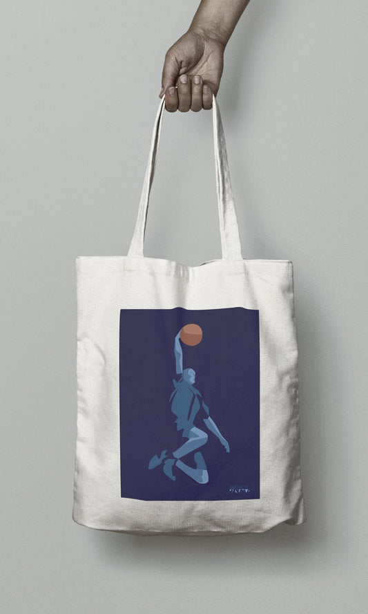 Tote bag ou sac basketball " Le dunk "
