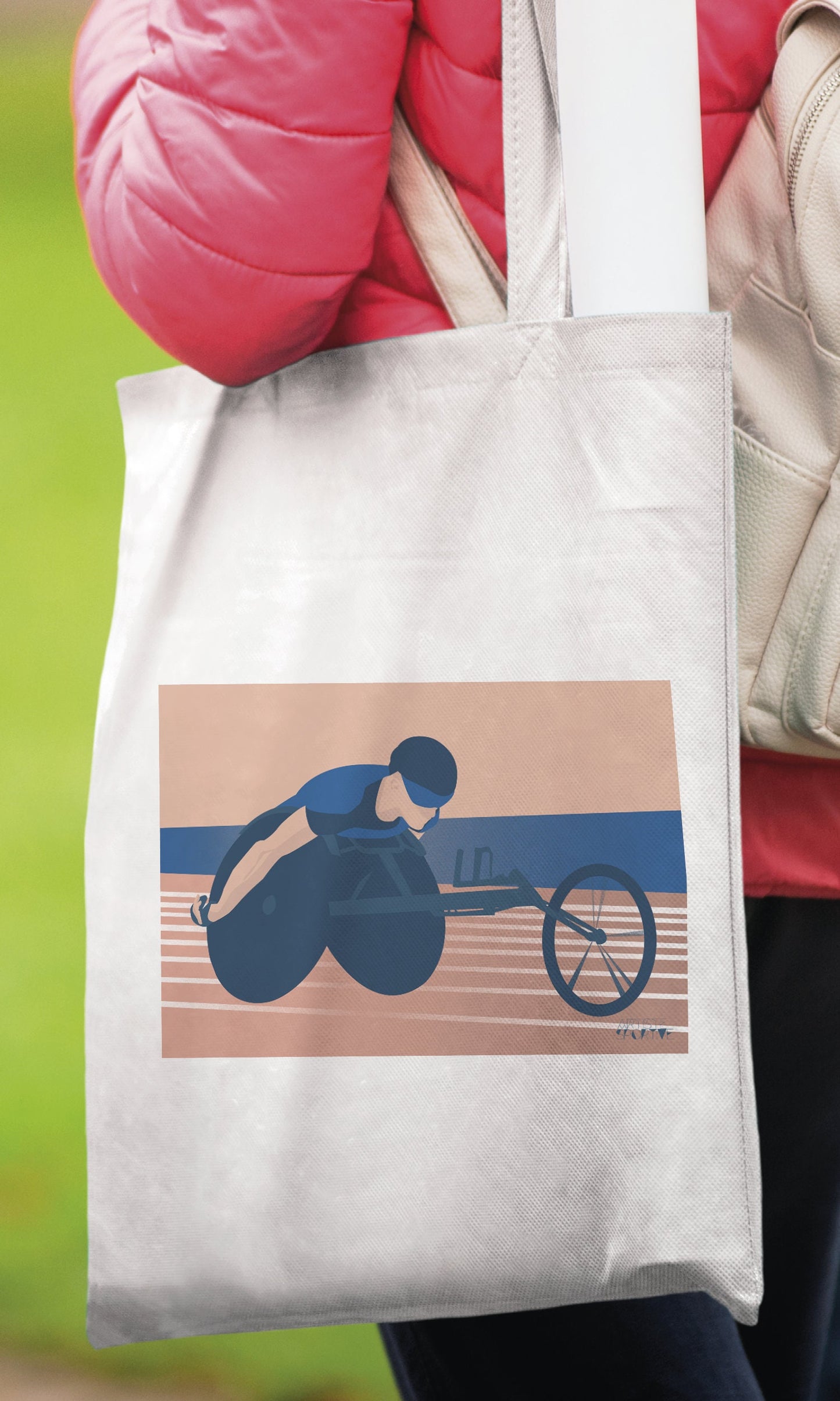 Einkaufstasche oder „Paralympics“-Leichtathletiktasche für Behinderte