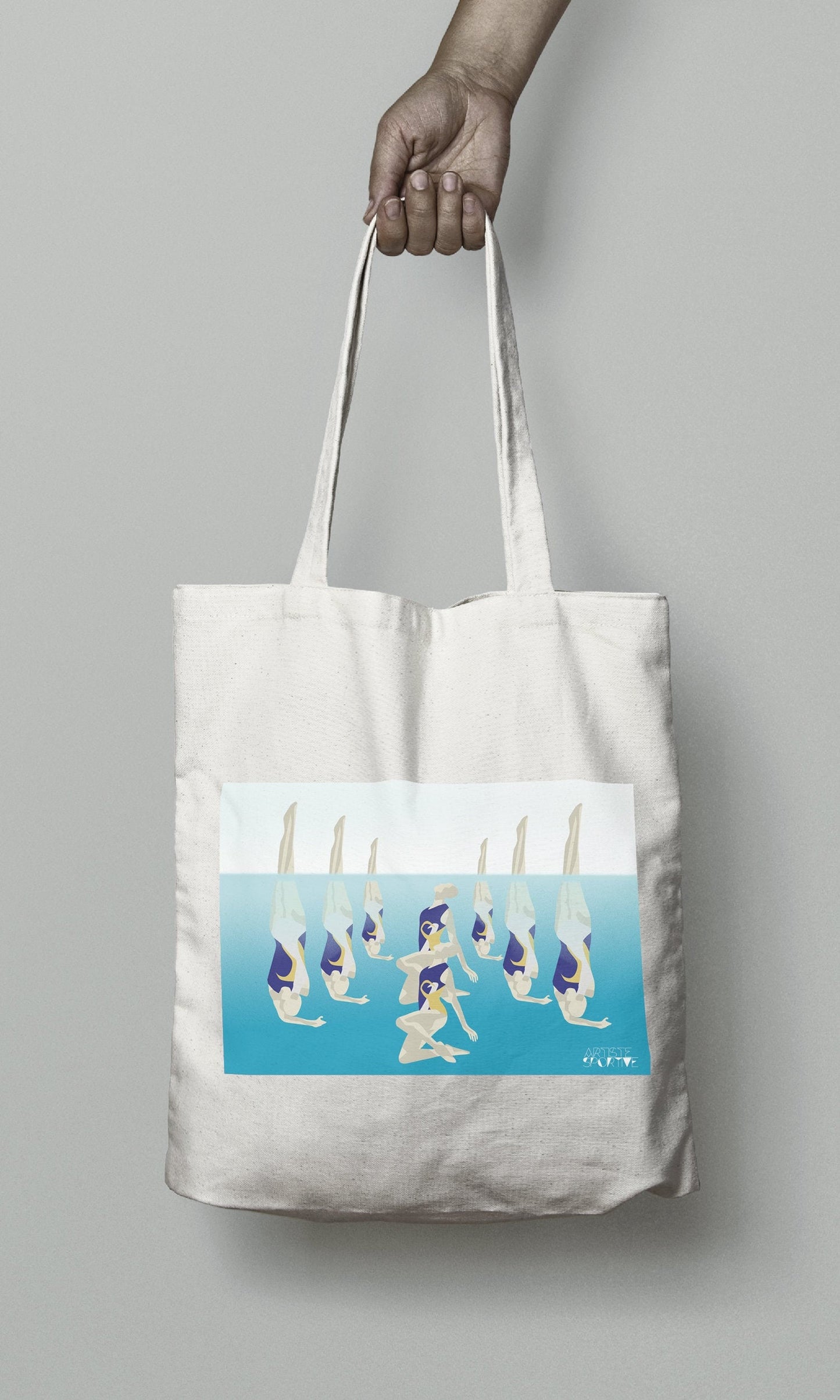 Tote bag or synchronized swimming bag "Water dance"