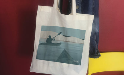 Tote bag ou sac Canoë Kayak  "Promenade à Beachy Head "