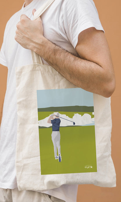 Tote bag ou sac "Golf à Beachy Head"