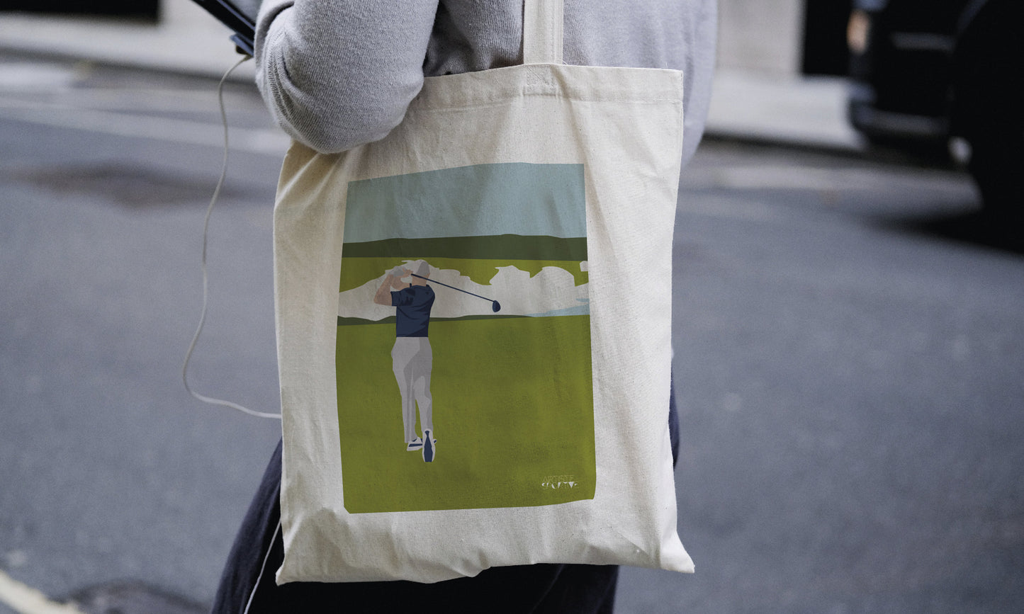 Tote bag ou sac "Golf à Beachy Head"